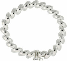 Load image into Gallery viewer, Sterling Silver Small San Marco Bracelets Necklace Italian 11/32 inch 3 Sizes
