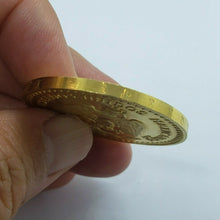 Load image into Gallery viewer, 10k Yellow Gold Eagle Mexico 50 Peso Coin 37.5mm Diameter for Coin Edge Bezel
