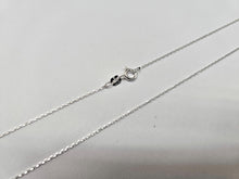 Load image into Gallery viewer, 925 Sterling Silver Thin Beveled Boston Cable Link Chain Necklace 1mm 18" to 24"
