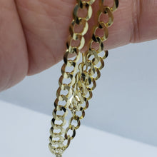 Load image into Gallery viewer, 10K Yellow Gold Solid Cuban Link Chain Curb Necklace Bracelet 5mm, 7"~30"
