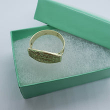 Load image into Gallery viewer, 10K Solid Yellow Gold Last Supper Ring Oval Shape All Sizes 6 to 12
