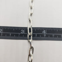 Load image into Gallery viewer, 925 Sterling Silver High Quality Paperclip Chain Necklace Bracelet 5.5mm 7"~30"
