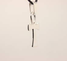 Load image into Gallery viewer, 925 Sterling Silver Dainty Simple Ankh Cross Pendant 1inch 27mm without bail
