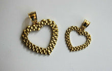 Load image into Gallery viewer, 10K Solid Yellow Gold Heart Pendants Charm 2 sizes

