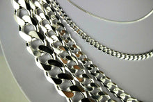 Load image into Gallery viewer, .925 Sterling Silver Cuban Curb Link Chain Necklace 1mm~11mm Men Women 16"~40"
