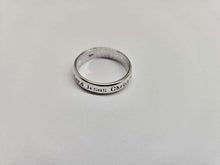 Load image into Gallery viewer, Sterling Silver Lord Jesus Christ Have Mercy On Me Ring Polished Finish 3/16 in
