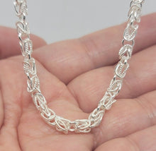 Load image into Gallery viewer, 925 Sterling Silver Turkish Chain High Quality Necklace Bracelet 4mm Size 7"~30"
