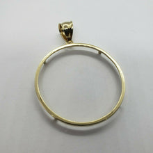 Load image into Gallery viewer, 14K Solid Yellow Gold Coin Edge Bezel Only for 38.2mm Mexico 50 Pesos Eagle Coin
