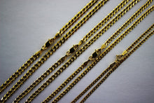 Load image into Gallery viewer, 10K SOLID GOLD CUBAN LINK CHAIN NECKLACE FOR MEN WOMEN 2mm~4mm 16"~30"
