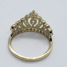 Load image into Gallery viewer, 14K Solid Yellow Gold Crown Sweet 15 Ring Royal Polished Band for Women Girls
