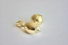 Load image into Gallery viewer, Authentic 10K Yellow Gold Basketball Football Charm Pendant
