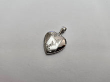 Load image into Gallery viewer, 925 Sterling Silver Dainty Butterflies Heart Locket Pendant 5/8 Inch (16mm) Tall
