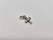 Load image into Gallery viewer, 925 Sterling Silver Tiny Teutonic Rope Cross Pendant 1/2 Inch (13mm) Tall

