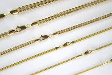 Load image into Gallery viewer, Authentic 10K Hollow Yellow Gold Franco wheat Necklace Link Chain 1.5-6mm 16-40"
