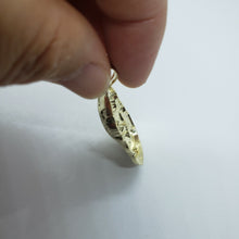 Load image into Gallery viewer, Authentic 10K Yellow Gold Diamond Cut Jesus Face Pendant Charm Left Right Styles
