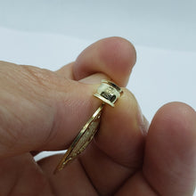 Load image into Gallery viewer, Authentic 10K Yellow White Real Gold Diamond Cut Globe Pendant Men Women 3 Sizes
