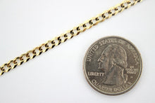 Load image into Gallery viewer, 10K Authentic Solid Yellow Gold Cuban Chain For Men Women 4mm/7"~9"&amp;16"~30"
