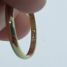 Load image into Gallery viewer, 2mm 10K Solid Yellow Gold Plain Knuckle Band Simple Ring Women Sizes 2 to 7.5
