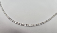 Load image into Gallery viewer, 925 Sterling Silver Beveled Boston Cable Link Chain Necklace 3.1mm 7" to 30"
