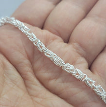 Load image into Gallery viewer, 925 Sterling Silver Turkish Chain High Quality Necklace Bracelet 4mm Size 7"~30"
