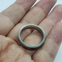 Load image into Gallery viewer, 6mm Titanium Pipe Cut Wedding Band Ring Beveled Edges Brushed Finished Size 7-14
