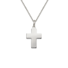 Load image into Gallery viewer, 14K Yellow White Gold Cross Pendant Charm Men Women High Polished 4 Various Size
