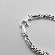 Load image into Gallery viewer, Sterling Silver Sparkle Rock Chain Necklaces &amp; Bracelets 2.5mm Diamond Cut 7-24"
