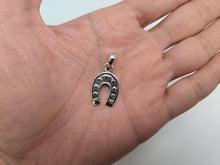 Load image into Gallery viewer, 925 Sterling Silver Horseshoe with Mini-Horseshoes Pendant 1 (25mm) Inch
