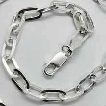 Load image into Gallery viewer, 925 Sterling Silver High Quality Paperclip Chain Necklace Bracelet 5.5mm 7"~30"

