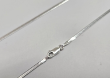 Load image into Gallery viewer, 925 Sterling Silver Thin Plain Herringbone Chain Necklace Bracelet 2mm 7" to 30"
