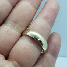 Load image into Gallery viewer, 14K Solid Gold 6mm Plain Wedding Band Yellow White Sizes5-11 [Free engraving]
