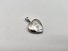 Load image into Gallery viewer, 925 Sterling Silver Dainty Butterflies Heart Locket Pendant 5/8 Inch (16mm) Tall
