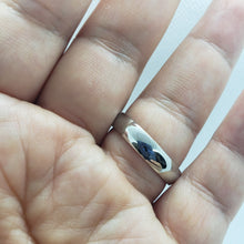 Load image into Gallery viewer, 5mm Stainless Steel Wedding Band Classic Domed Ring Double Accent Size 5-12
