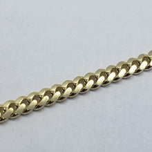 Load image into Gallery viewer, 14K Hollow Yellow Gold Miami Cuban Link Chain Men 4mm, 5mm, 5.5mm Sizes 16"~30"
