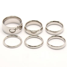 Load image into Gallery viewer, Stainless Steel Plain Domed High Polish Wedding Thumb/Toe Ring Band 2-10mm
