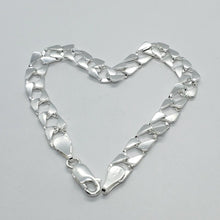 Load image into Gallery viewer, 925 Sterling Silver Flat Mariner Link Chain Bracelet 7mm 1/4 inch Wide 7" Long
