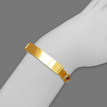 Load image into Gallery viewer, 14K White Pave Gold Figaro ID Bracelet mm/7mm 8" 8.5" long Engraving Available
