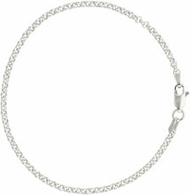 Load image into Gallery viewer, 925 Sterling Silver Italian Rolo Chain Necklace Bracelet 2.5mm Sizes 7~30 inch
