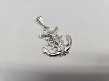 Load image into Gallery viewer, 925 Sterling Silver Anchor Mariner Crucifix Cross Pendant 1 1/4 Inch (31mm)
