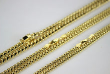 Load image into Gallery viewer, 10K Yellow Gold Hollow Miami Cuban Link Chain Necklace 4mm 4.5mm 5.5mm 16" ~ 30"
