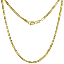 Load image into Gallery viewer, Authentic 10K Hollow Yellow Gold Franco Necklace Chain 1.7mm
