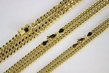 Load image into Gallery viewer, 10K Yellow Gold Hollow Miami Cuban Link Chain Necklace 4mm 4.5mm 5.5mm 16" ~ 30"
