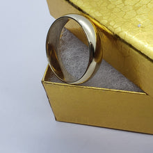 Load image into Gallery viewer, 14K Solid Gold 6mm Plain Wedding Band Ring Men Women Yellow White Size 5-11
