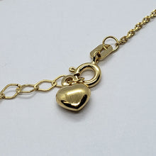 Load image into Gallery viewer, 14K Tricolor Gold Flower Charm Anklet Bracelet High Polished 10 inch Chain Women
