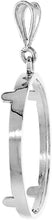Load image into Gallery viewer, Solid Sterling Silver Mexican Cien Pesos Bezel 39 mm Coins Prong Back Round Edge
