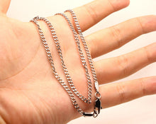 Load image into Gallery viewer, Stainless Steel Curb Link Chain Necklace 1/8 Inch Wide, Sizes 16-24 Inches
