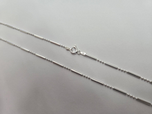 Load image into Gallery viewer, 925 Sterling Silver Three Dot One Dash Pallini Bead Ball Chain Necklace 1.5mm
