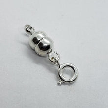 Load image into Gallery viewer, Stamped 925 Sterling Silver Magnetic Clasp Converter for Necklaces 6mm 1~3 Packs
