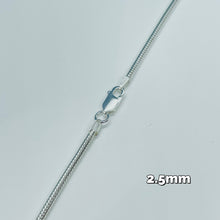 Load image into Gallery viewer, 925 Sterling Silver Snake Chain Necklaces &amp; Bracelets 2.5mm Medium Thick
