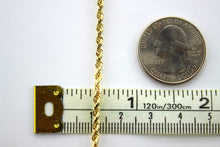 Load image into Gallery viewer, Authentic 14K Yellow Gold Rope Twist Link Chain Necklace 3mm x 18" ~ 30"
